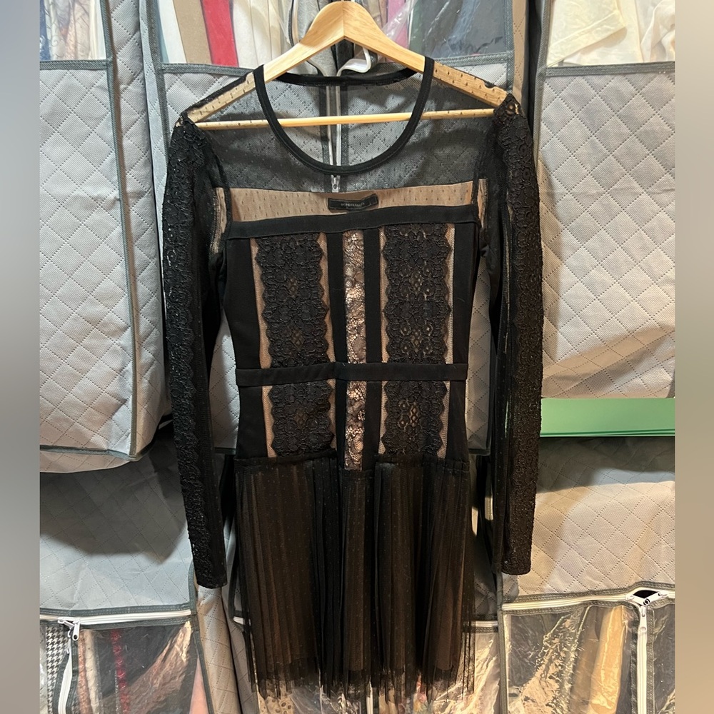 BCBG Lace Black Mini Dress